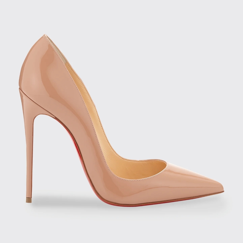 CH1RISTIAN LOUBOUTIN So Kate Patent Pointed-Toe Red Sole Pump